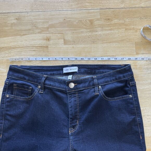 Lane Bryant Flex Magic Waistband Mid Rise Pedal Crop Jeans Denim Size 16 EUC - Picture 7 of 13